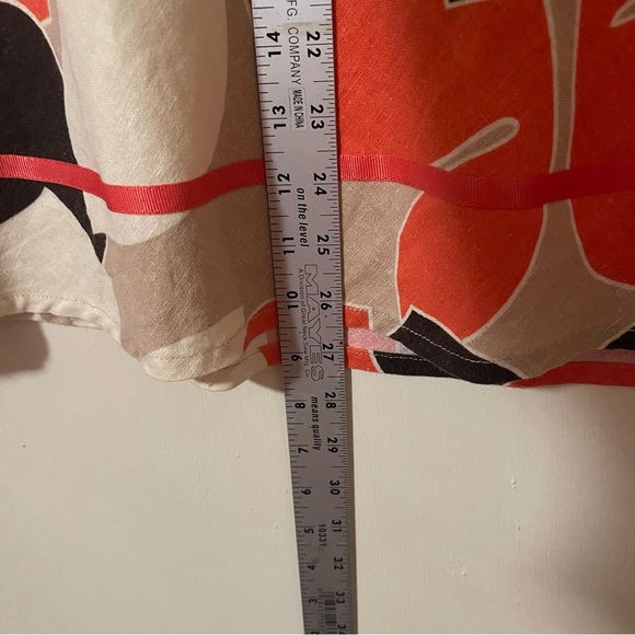 Cato floral  A-Line Skirt - linen - Picture 2 of 6